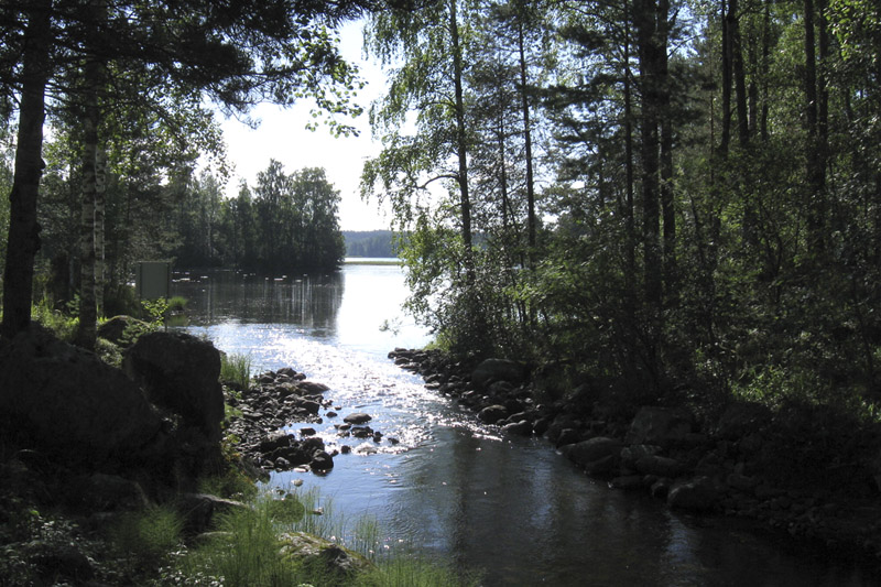 Orivirran salmi Herajärven Yläselän ja Alaselän välissä. Kuva Ismo Homanen.